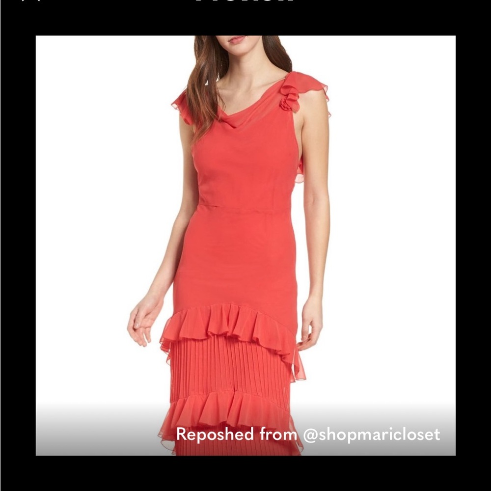 NWT TOPSHOP Ruffle Skirt Maxi Dress